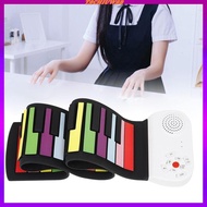 [Tachiuwa2] 49 Key Roll up Piano Roll up Keyboard Piano Portable Silicone Pad 49 Keys Electric Piano for Classroom Teaching Adults