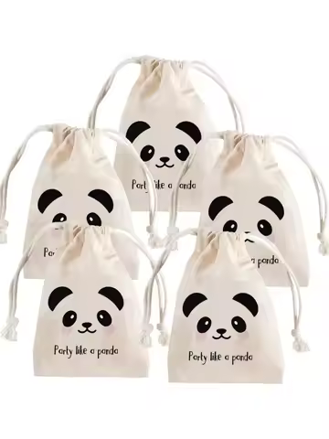 5pcs Panda Party Favor Gift Goodie Candy Bag Baby Shower boy girl 1st 2nd 3rd 4th 5th 6th Birthday b
