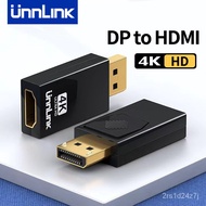Unn 4K DP to HDMI Adapter Laptop Computer Host to Projector TV Monitor