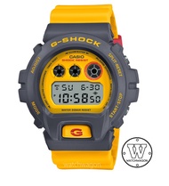 [Watchwagon] Casio G-Shock DW-6900Y-9 Retro '90s Inspired Yellow with Grey Bezel Digital Sports Watch Resin Band dw-6900 dw6900