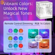 ADAMES Ocean Waves Projector Light, 16 Colors Light Dynamic Wave Effect Water Ripple Crystal Lamp, A