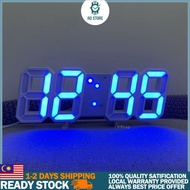 🔥AQ STORE 🔥3D LED Wall Clock Modern Design Fashion Decorations Table Desk Temperature Night Mode Hom