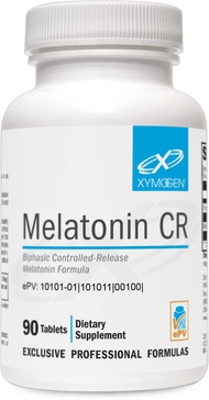 XYMOGEN Melatonin CR - Time Release Melatonin 5mg Supplement with Vitamin B6 - Nighttime + Immune Su