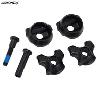 LEMONTRE Bicycle Seat Post Clamp, Aluminum Alloy 7 X 7mm Bike Seat Tube Clamp, Durable Black with In