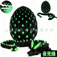 [Fast Shipping]] 3D Printing Crystal Dragon and Dragon Luminous Blue Dragon Toy Decompression Toy No