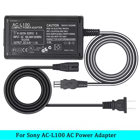AC-L100 AC-L15 Camera Camcorder AC Power Adapter for Sony CCD-TR TRV128 DCR-DVD PC TR TRV Mavica FD 