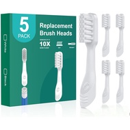 Toothbrush Replacement Heads for Quip, Standard Adult Brush Head Refill, Built-in Tongue Scraper, So