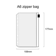 Kantong Uang atau Ziplock Binder | Ziplock PVC A6 - 6 Ring