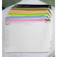 CANVAS COIN PURSE/Pouch PLAIN..QUALITY (colored zipper) coin pouch coin purse small pouch