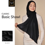 Every day basic shawl Chiffon for muslimah by H&H Exclusive