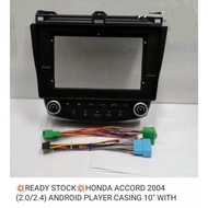 Honda Accord 03 - 12 Android Player + Casing + Foc Reverse Camera And Android Player 360 3D 1080P Ca