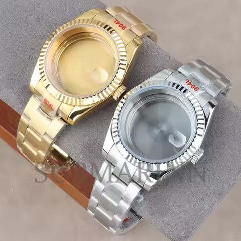 36mm/39mm Watch Case For Seiko DATEJUST NH35 NH36 Automatic Movement Sapphire Glass Solid 316L Stain