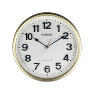 HOSEKI 12-14"  Round Wall Clock H-8932 H-9415 Silent Non-Ticking Quartz 3D Large Number For Living &amp; Dining