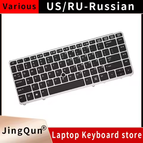 New US Russian Laptop Keyboard Backlight For HP EliteBook 740 G1 740 G2 745 G1 745 G2 750 G1 750 G2 