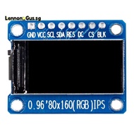 IPS RGB Display 0.96 Inch 7P SPI HD 65K Full Color LCD Module ST7735 Drive IC 80X160 (Not OLED)