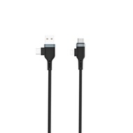 WiWU｜鉑金數據線 四合一數據線 USB-A+USB-C to Lightning+Type-C 0.3公尺/1.2公尺