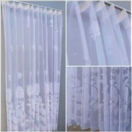 Pekanbaru Date 2 October 2025 - PLAIN WHITE VITRASE CURTAINS THIN FOLDED WINDOW CURTAINS