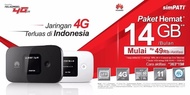 Mifi Modem Wifi Router 4G Huawei E5577 Free Telkomsel 14Gb 2bln [MAX]
