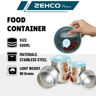 316 Stainless Steel Food Container with Lid 500ml Airtight Leak-Proof Food Storage Container