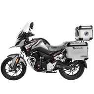 GSADV Honda CB190X Motorcycle Top Box Aluminium &amp; Side Box Aluminium With Pannier Rack