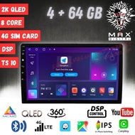 Maxdigital TS10 4+64GB Android player IPS 4G DSP QLED 8 CORE Player Android Player