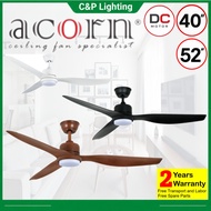 Acorn Intaglio DC-159 DC 40" / 52" LED Ceiling Fan with Remote Control