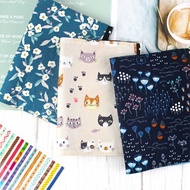 Chuyu A6/50K可調式拉鍊書衣/書皮/書套-花布