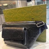 *SHIHNA名牌精品*Gucci GG 印花壓紋 胸包/腰包