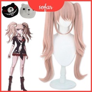 Fashionable Synthetic Fiber Danganronpa Junko Enoshima Cosplay Wig For Adults