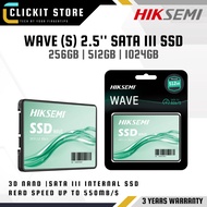 HIKSEMI WAVE(S) 2.5″ SATAIII Solid State Drive | 3D NAND 6GB/s Internal SSD - 256GB / 512GB / 1024GB