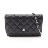 【二手】香奈兒 (Chanel) CHANEL 單肩包 Matelasse AP0250 黑色魚子醬紋小牛皮（粒面小牛皮）Matelasse 鏈條錢包 女士二手 A