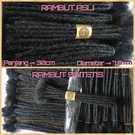 Rambut Gimbal Sintetis / Dreadlocks / Dreadlock / Rambut Sambungan Sinte