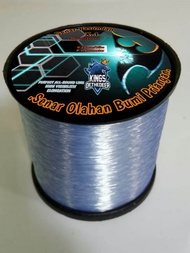 PASUNDAN FISHING LINE WARNA BLUE/BIRU FLOUWRENS (ROL BESAR )BENANG TALI SENAR PANCING OLAHAN SIAP PA