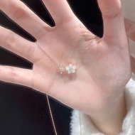 MORA-s925 Silver Necklace Clavicle Chain Fashion Jewelry European American Light Luxury Style Valent