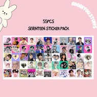 (55pcs) SEVENTEEN STICKER KPOP FREEBIES STICKER/ SEVENTEEN SCOUPS KPOP DECO STICKER/ SEVENTEEN/ SEVE