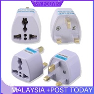 MYFOOYIN Universal 3 Pin Plug Adaptor 2 Pin US EU Multi Pin To 3 Pin UK