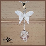 『AROMA-HOPE 香望』手作精油扩香项链 破茧成蝶 富贵安康 ||玉蝴蝶手作精油扩香项链||