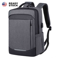 Beg Laptop Ready Stock Travel Laptop Backpack with USB Business Backpack Colleague Laptop Bag Beg Be