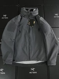 ARCTERYX  始祖鳥 leaf alpha GEN2 軍鳥沖鋒衣 灰色 size：m-3xl
