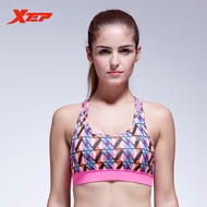 XTEP brand Women Fitness Yoga Gym Adjustable Spaghetti Straps Padded Seamless Top Athletic Vest Runn