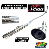 MODENAS KRISS1 KRISS2 KRISS110 KRISS120 EXHAUST APIDO STANDARD RACING