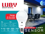 Bohlam Lampu LED LUBY LIGHT SENSOR 9WATT 12WATT Watt SNI Photo Cell Sensor Cahaya
