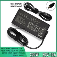 ROG 16 ASUS 14 Air GA403/ROG Zephyrus G16 notebook 20V 10A 200W power adapter ADP-200JB K charger px