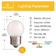 หลอดไฟ หลอดไส้เอดิสัน G40 E27 Filament Edison Bulb LED ขนาดเล็กหลอดไฟ1W 3วัตต์หลอดไฟสีขาวอุ่น2700K V
