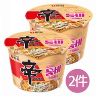 農心 - 2件 韓國 Toomba 濃郁芝士 奶油 微辣 辛拉麵 即食 杯麵 113g 碗麵 (平行進口貨品)此日期或之前食用： 2026.2