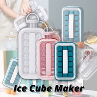 Ice Cube Maker Bottle Kettle Ice Cube Tray Ice Ball Mold Leakproof Ice Maker WHITE PINK GREEN Bekas 
