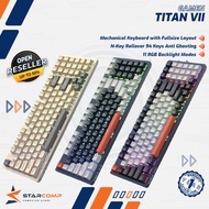 GAMEN TITAN VII Keyboard Mechanical Gamen Titan 7 94 Keys Anti Ghosting 11 RGB Mode Red Switch
