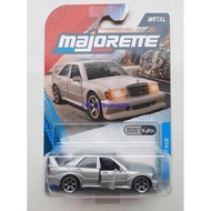 Diecast Scale 1: Majorette Mercedes Benz 190E 2.5 Evo II silver Majorette Mercedes 190E silver Major