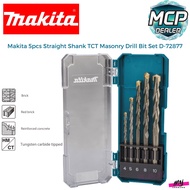 MAKITA 5pcs Straight Shank TCT Masonry Drill Bit Set D-72877