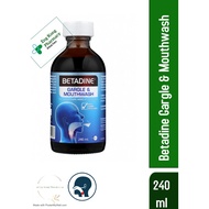 BETADINE GARGLE & MOUTHWASH / BETADINE 漱口液 / PENCUCI MULUT BETADINE 240ML